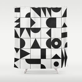 My Favorite Geometric Patterns No.10 - White Shower Curtain