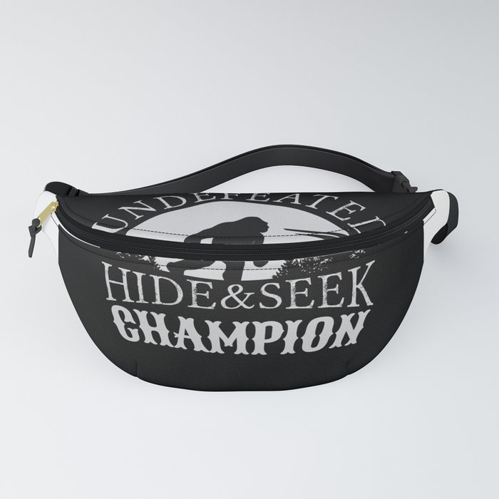 Undefeated Hide Seek Champion Bigfoot Fanny Pack by Mooon Society6