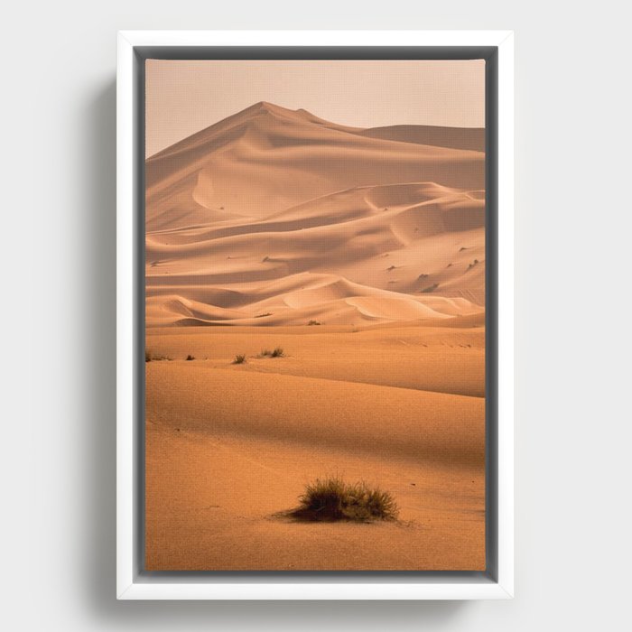 Desert Sand Dune during Summer Framed Canvas