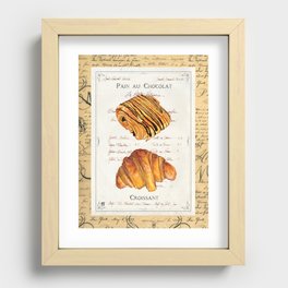 Pastries-Croissants Recessed Framed Print