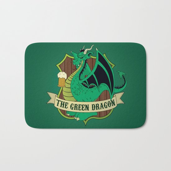 The Green Dragon Pub Bath Mat