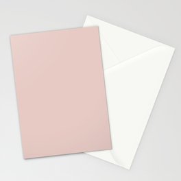Light Pink Solid Color Pairs PPG Tangy Taffy PPG1058-3 - All One Single Shade Hue Colour Stationery Card