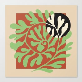 Spiral Plants Matisse Canvas Print