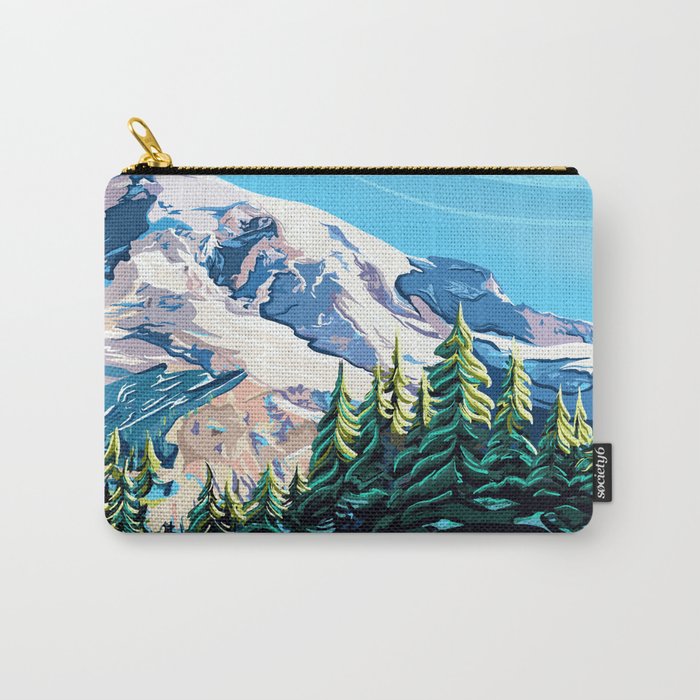Wildflowers on Mount Rainier Carry-All Pouch