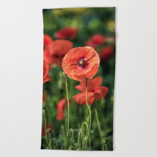 Poppy what else? Beach Towel