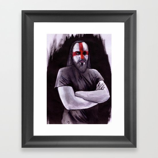 Red Framed Art Print