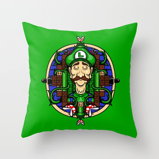 Luigi's Lament Throw Pillow