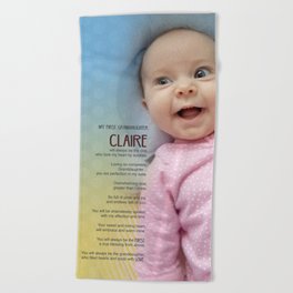 Granddaughter Claire Beach Towel