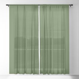 Obscure Olive Sheer Curtain