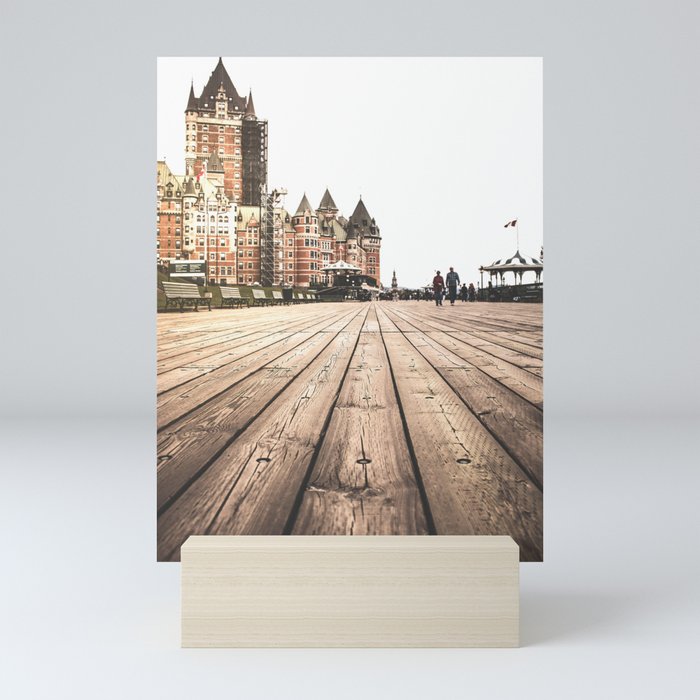 Chateau Frontenac leading lines Mini Art Print