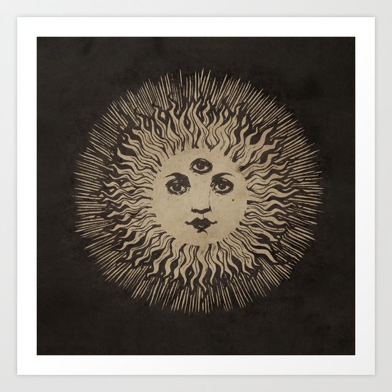 Three Eyed Sun Art Print