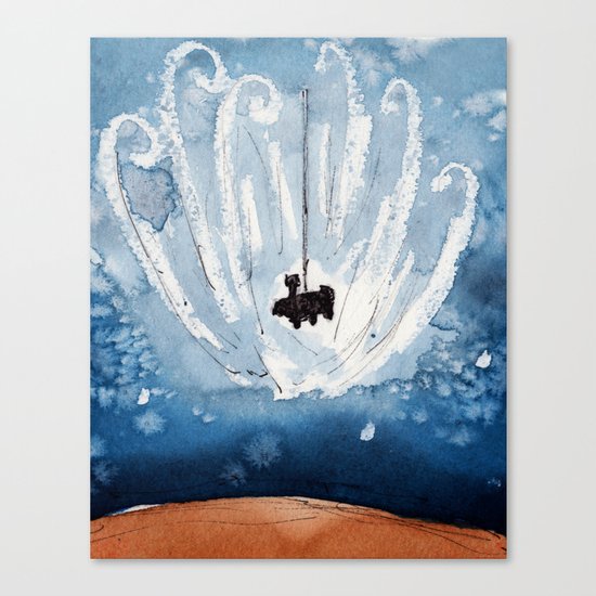 The Landing of Curiosity Canvas Print