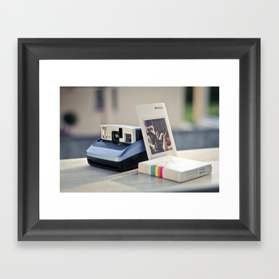 Never Ending Polaroid Framed Art Print