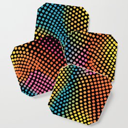 Vibrant Dotted Minimal Colored Pattern - Contemporary Elegance for Stylish Spaces Coaster