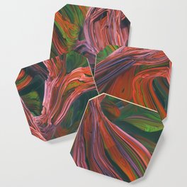 surreal futuristic abstract digital 3d fractal design art Coaster