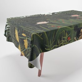Forest Jungle Sunset Tablecloth