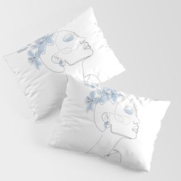 Blue Lily Lady Pillow Sham
