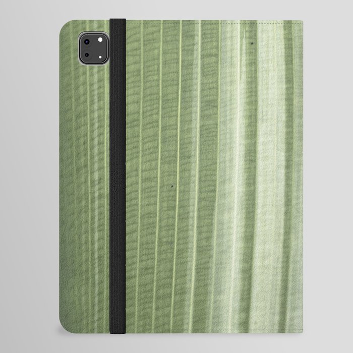 Botanical green abstract tropical leaf art print - mindful nature and travel photography iPad Folio Case