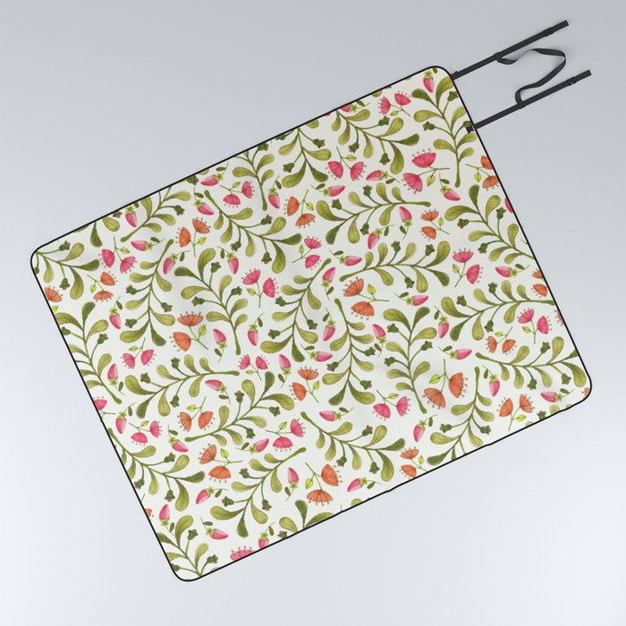 Foliage & Bellflowers  Picnic Blanket