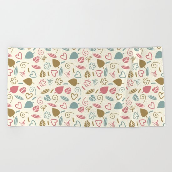 Colorful Lovely Pattern XIII Beach Towel