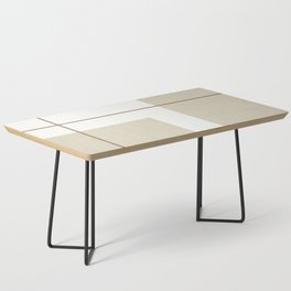 Elegant Abstract Warm Stone Earthy Modern Minimalist Coffee Table