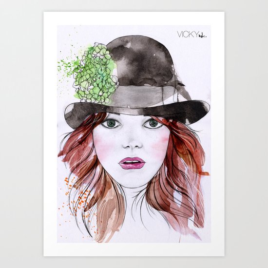 Emma Stone Art Print