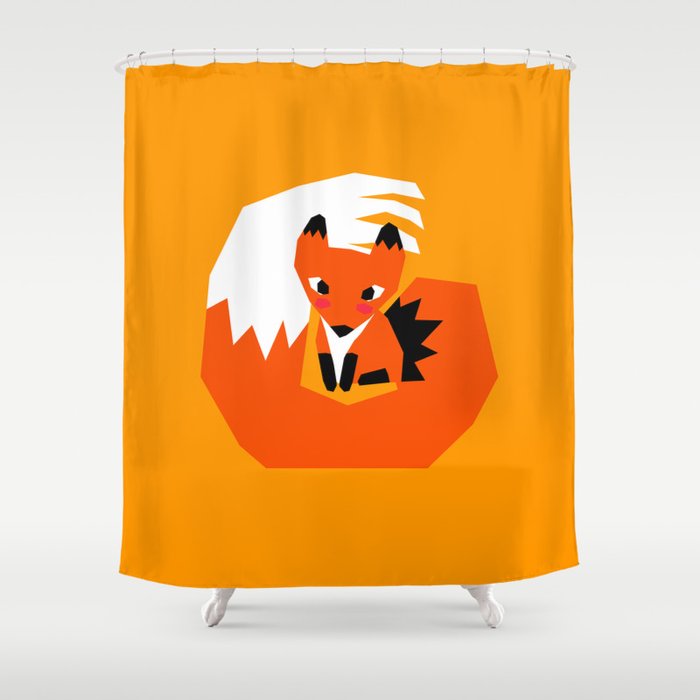 Red Fox Shower Curtain