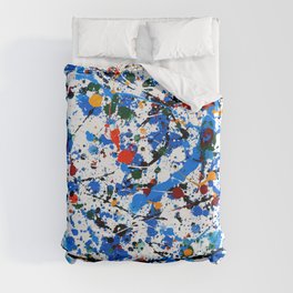 Frenzy in Blue Duvet Cover