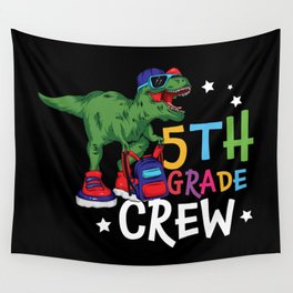 5th Grade Crew Student Dinosaur Wall Tapestry