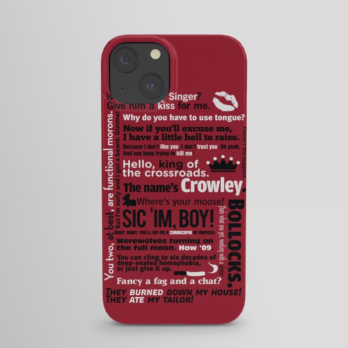 Supernatural - Crowley Quotes iPhone Case
