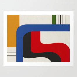 TAKE ME OUT (abstract geometric) Art Print
