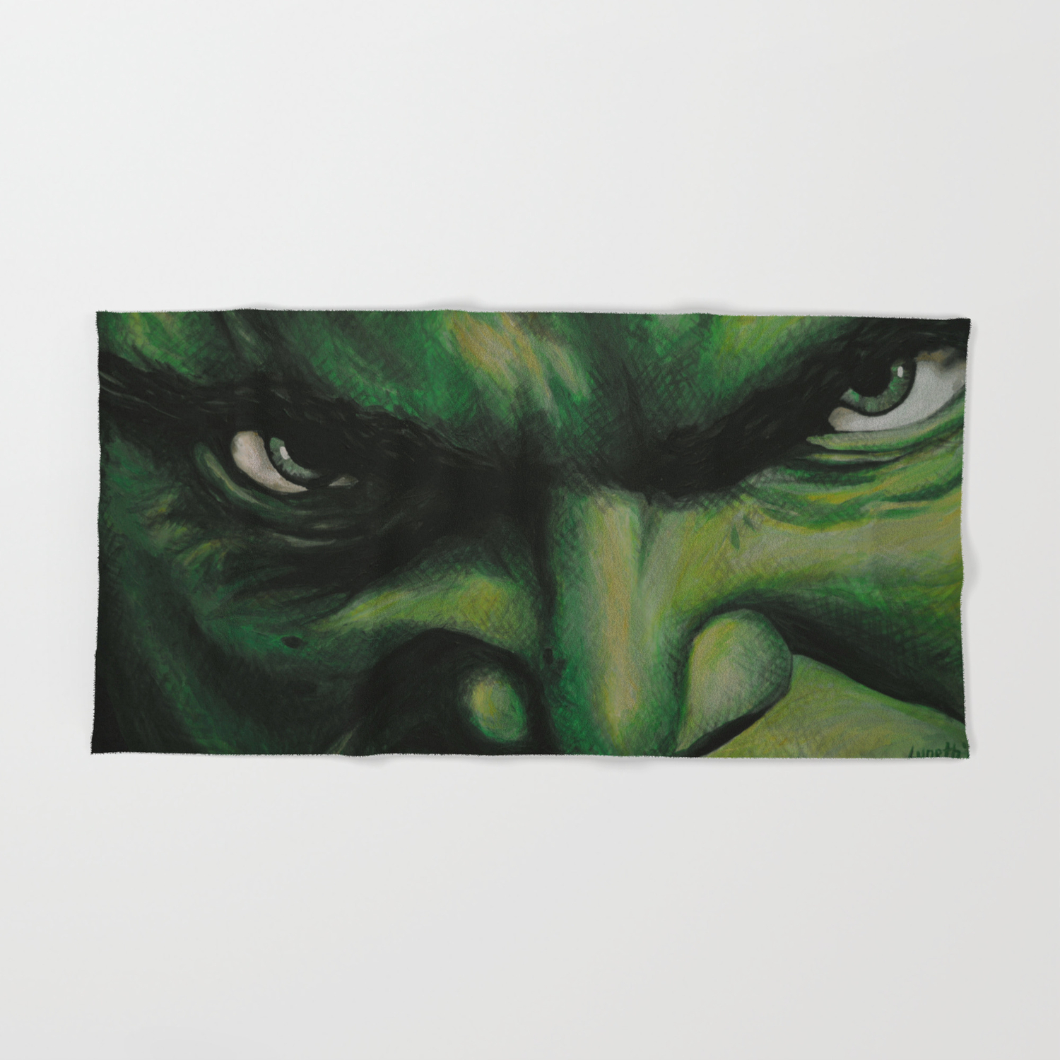 Hulk Hand Bath Towel By Lyneth Society6