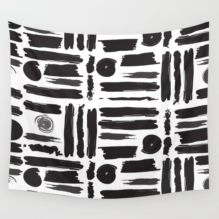 ABSTRACT BRUSHES Wall Tapestry