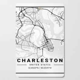 Charleston tourist map Cutting Board