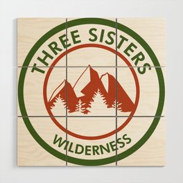 Three Sisters Wilderness Wood Wall Art