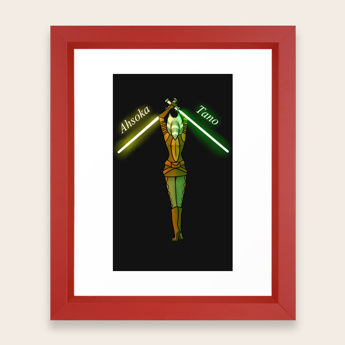 Ahsoka Tano Framed Art Print By Smellslikejedispirit Society6