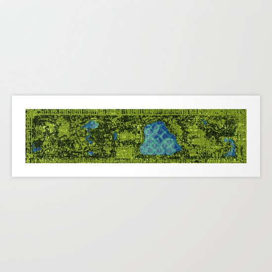 Central Park, A View From Above Art Print