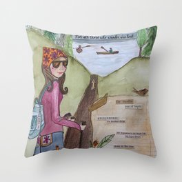 not all who wander are lost Throw Pillow
