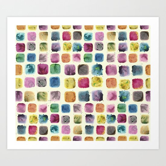 Colors in Suspension02 Art Print
