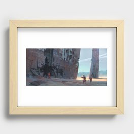 Desert Monoliths Recessed Framed Print