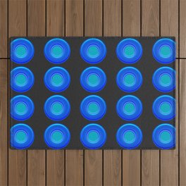 BLUE BUTTONS Outdoor Rug