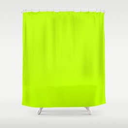 Bitter Lime Bright Solid Colour Shower Curtain