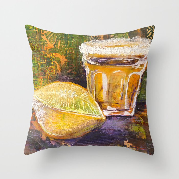 Lick Sip Suck Throw Pillow