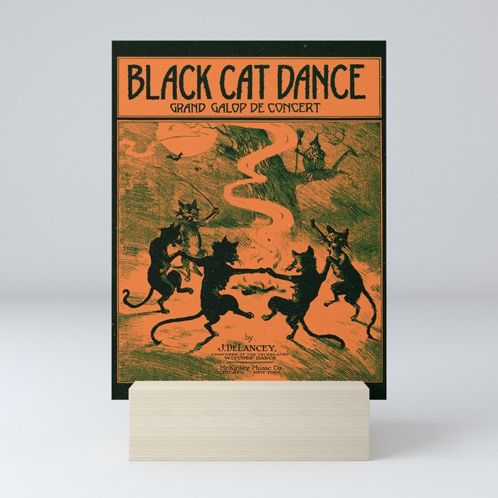 Black Cat Dance (1916) Mini Art Print