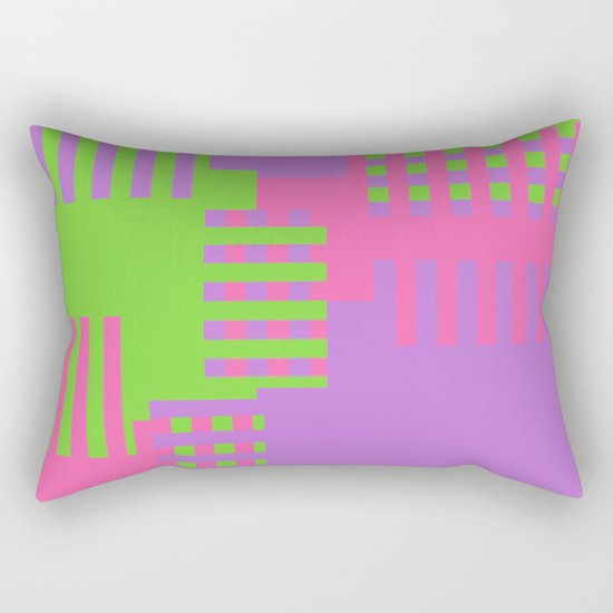 Colorful Abstract Q Rectangular Pillow