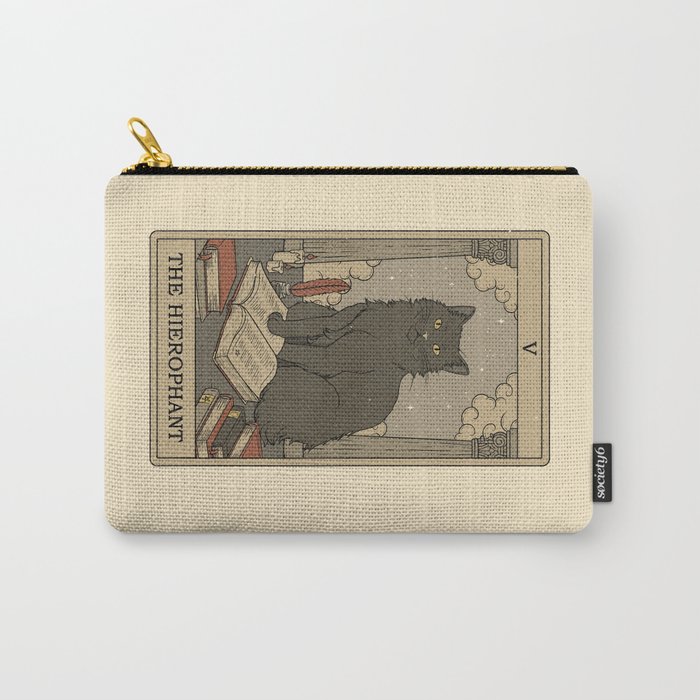 The Hierophant - Cats Tarot Carry-All Pouch