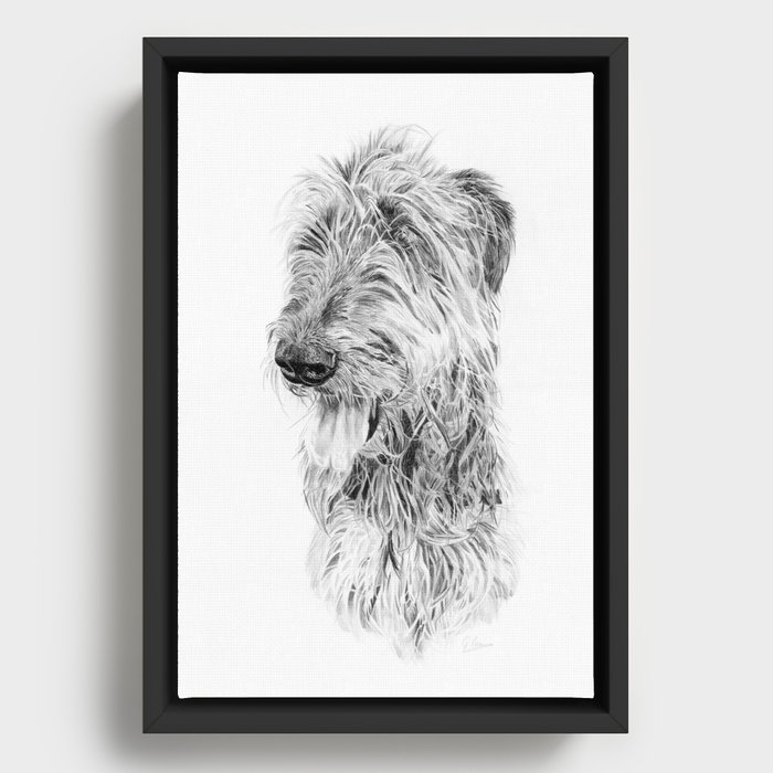 Irish Wolfhound Framed Canvas