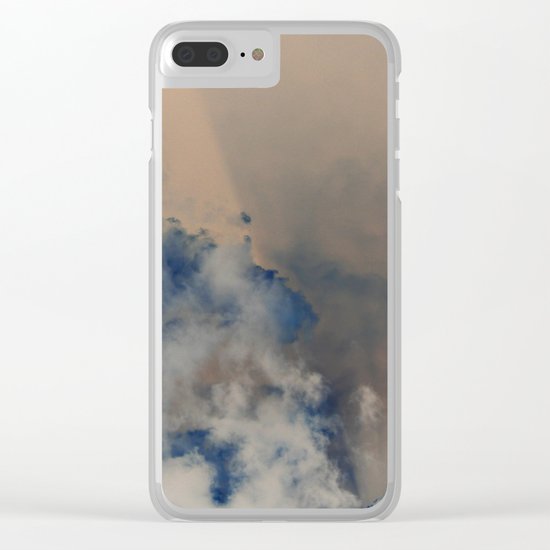 Deep Time Clouds Clear iPhone Case