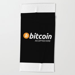 Bitcoin Accepted Beach Towel