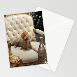 Bruno The Poodle Wearing His Favorite Hat Stationery Cards